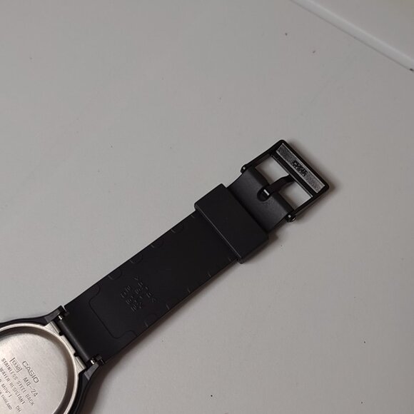 Black Casio Analog Watch With White Dial - Picture 7 of 11